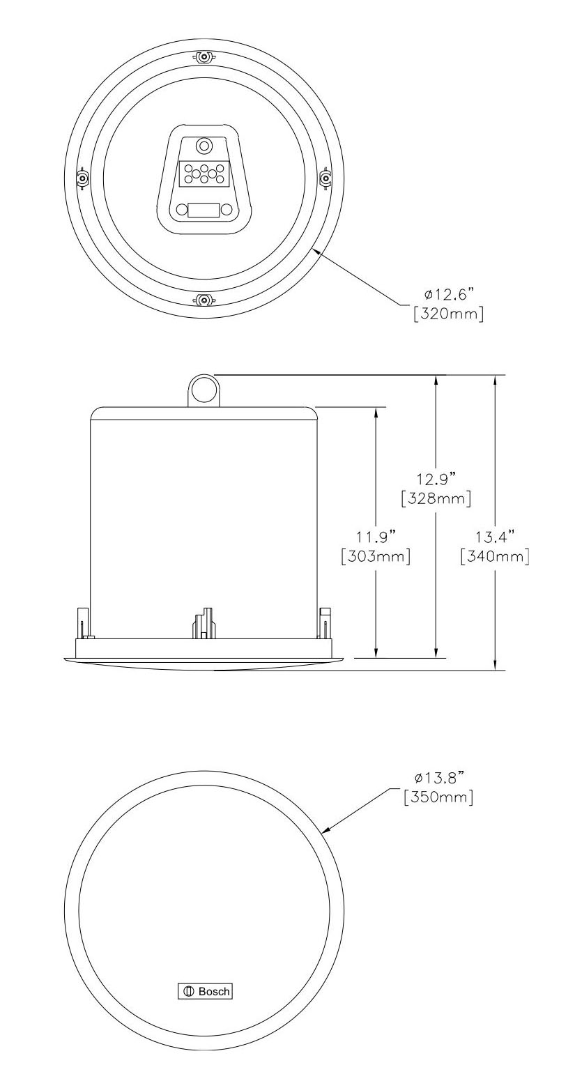 Loa âm trần Bosch LC2‑PC30G6‑8