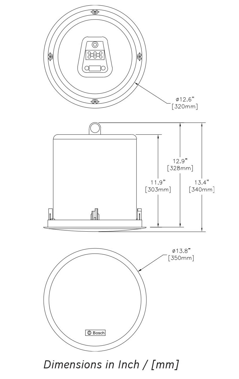 Loa âm trần Bosch LC2-PC60G-10