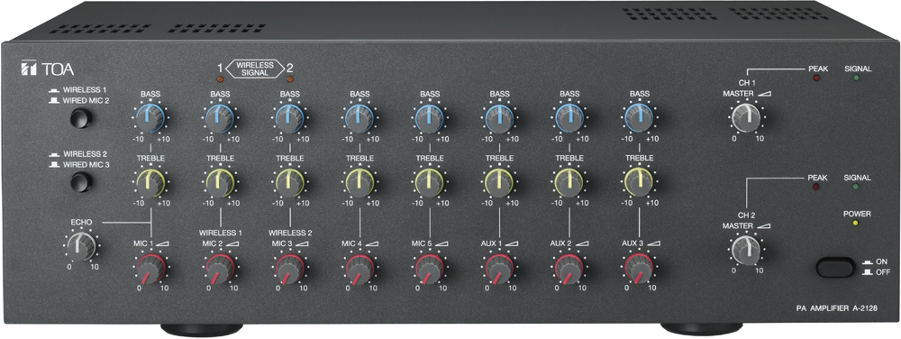Tăng âm truyền thanh liền mixer TOA A-2128