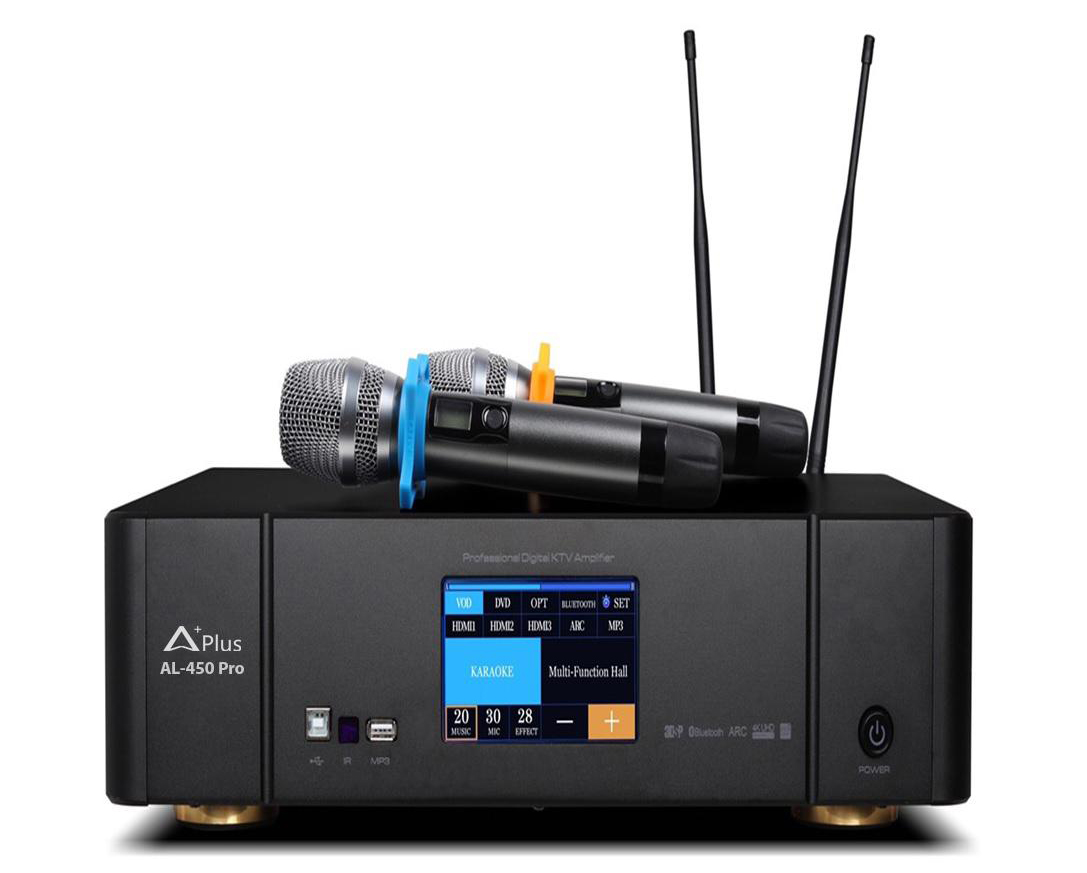 Đẩy liền vang kèm micro Aplus AL-450 Pro