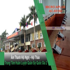 Âm Thanh Phòng Họp Trung Tâm Huấn Luyện Quân Sự Quốc Gia 2