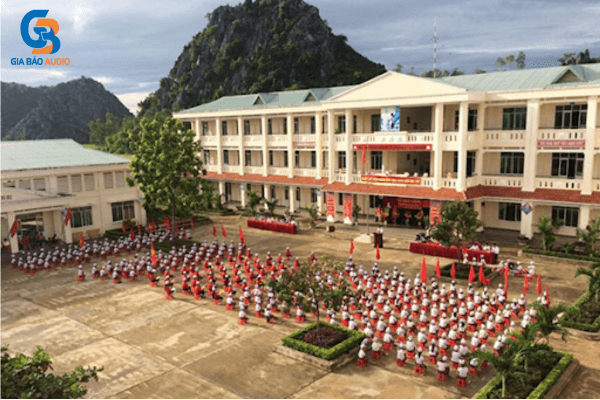 lắp đặt âm thanh phòng học, trường học