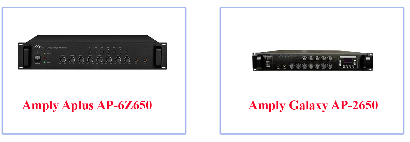 Một số loại amply thường dùng trong nhà xưởng