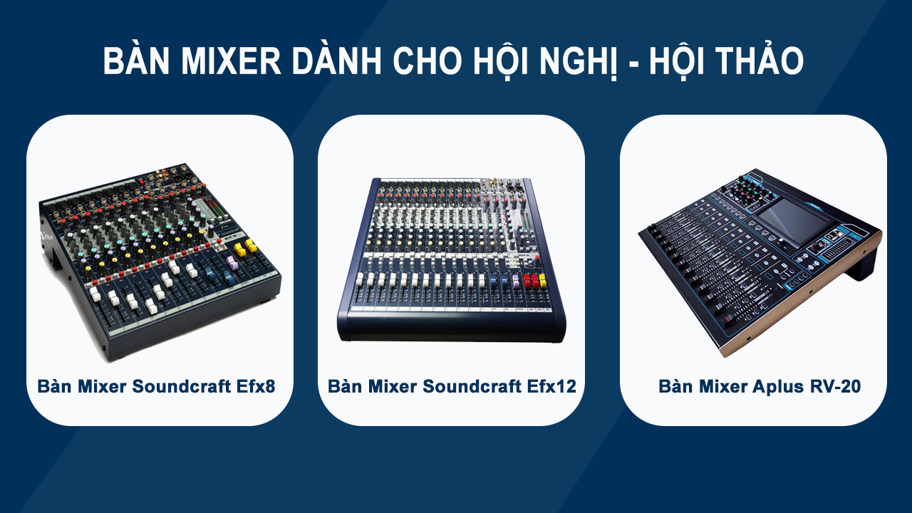 Một số dòng mixer dành cho phòng họp