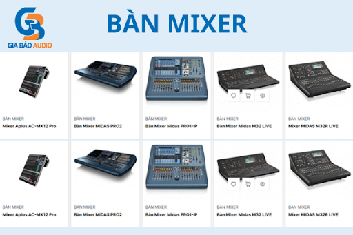 Bàn mixer cho quán bar, pub
