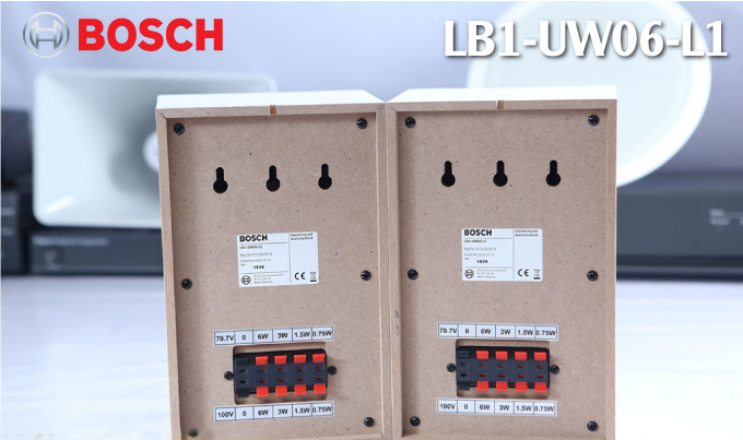 Mặt sau loa hộp Bosch LB1-UW06-L1