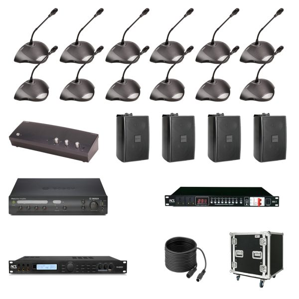 Cấu Hình Micro Bosch CCS900 Cho Phòng Họp Diện Tích 100M2