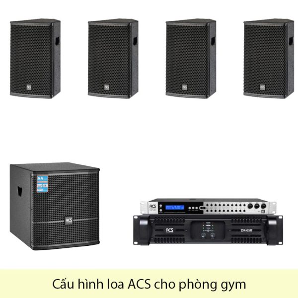 Cấu Hình Loa ACS Phòng Gym