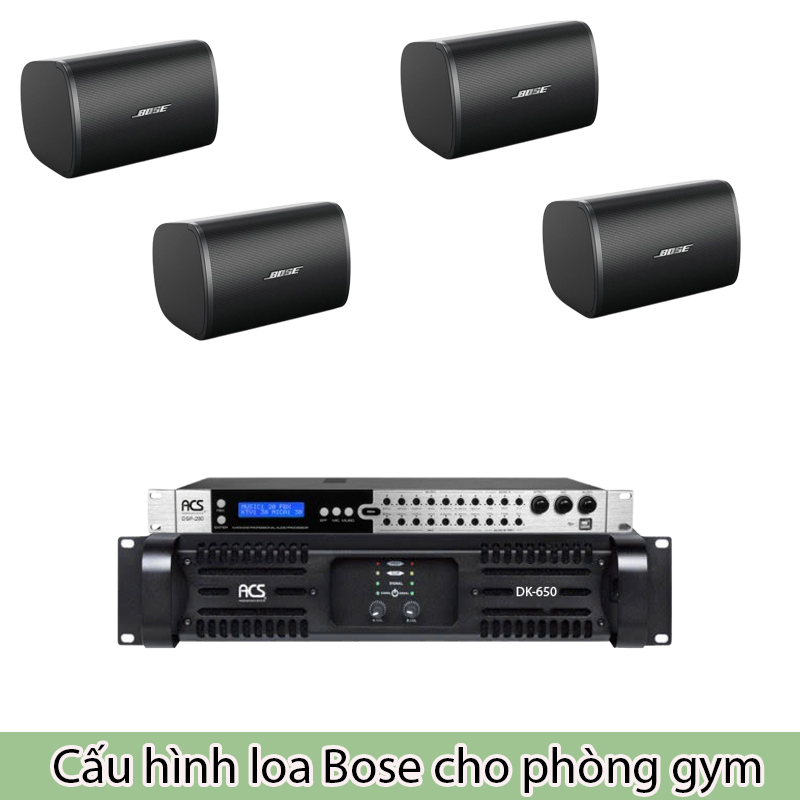 Cấu Hình Loa Bose Cho Phòng Gym, Yoga 100-150M2