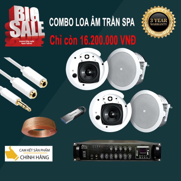 Lắp Đặt Âm Thanh Spa-Bộ 4 Loa Âm Trần JBL