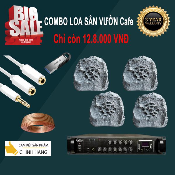 Combo 12.800.000 Loa Sân Vườn Nghe Nhạc Cho Quán Cafe