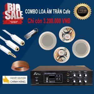 Combo Loa Âm Trần Giá Rẻ Cho Quán Cafe