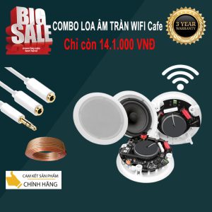 Combo 14.100.000 Loa Âm Trần Wifi Nghe Nhạc Cho Quán Cafe