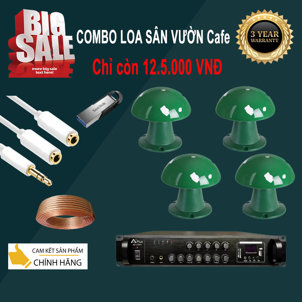 Hệ Thống Âm Thanh Quán Cafe Loa Sân Vườn Ngoài Trời