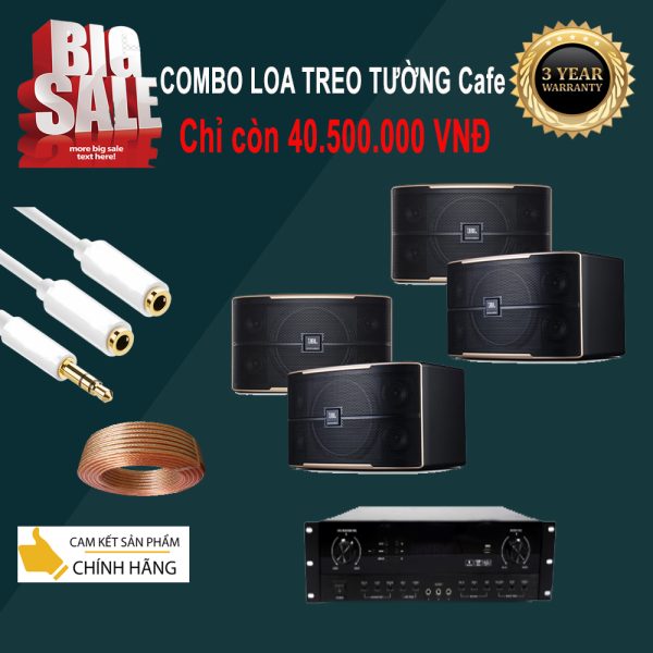 Combo 40.500.000 Âm Thanh Quán Cafe Loa JBL Cao Cấp