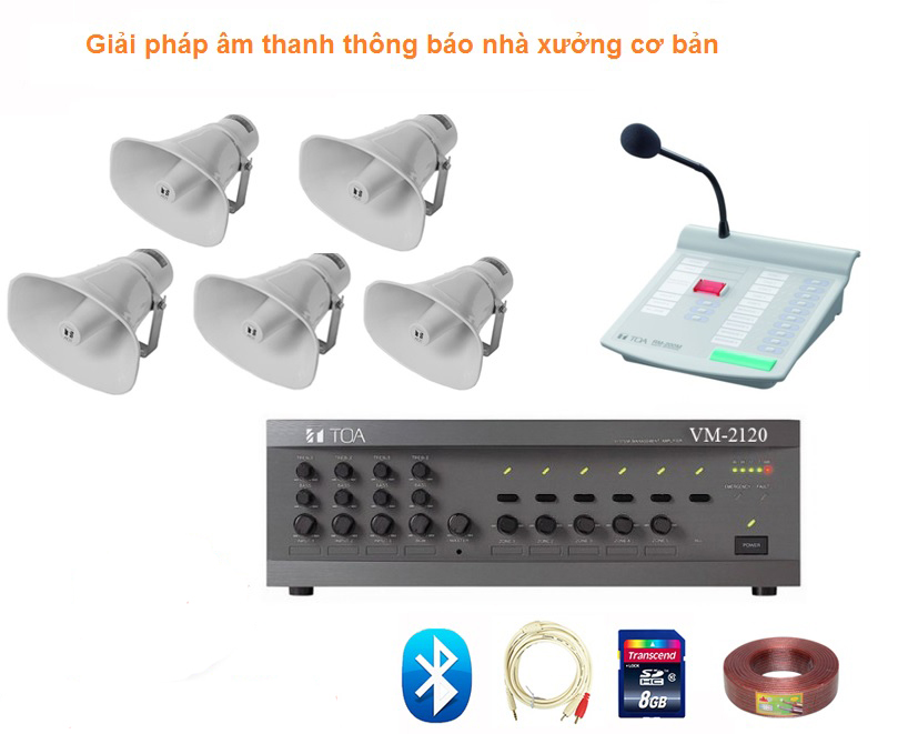 Dàn âm thanh cho nhà xưởng