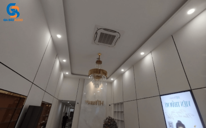 hệ thống loa ầm trần cho spa