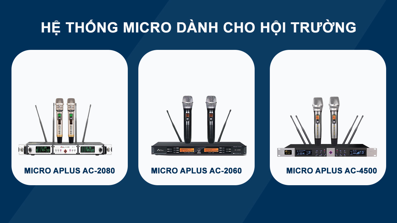 Micro cho âm thanh hội trường