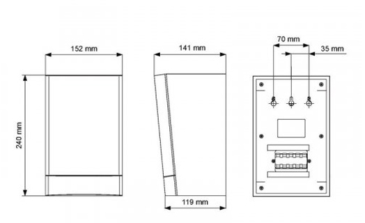 Kích thước loa hộp Bosch LB1-UW06-FD1