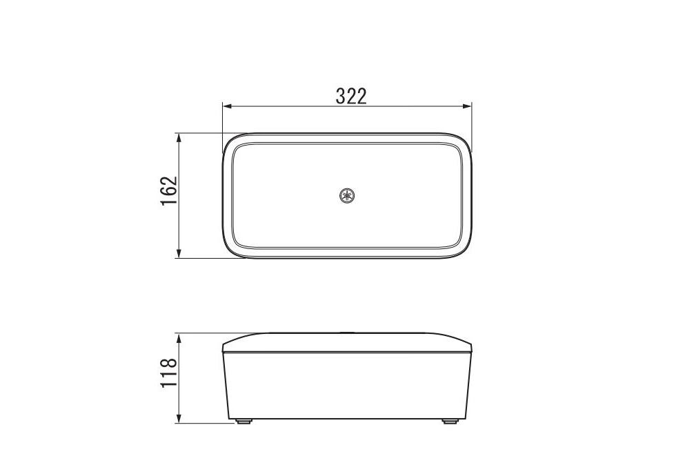 Kích thước Loa treo tường Yamaha VXS3SW