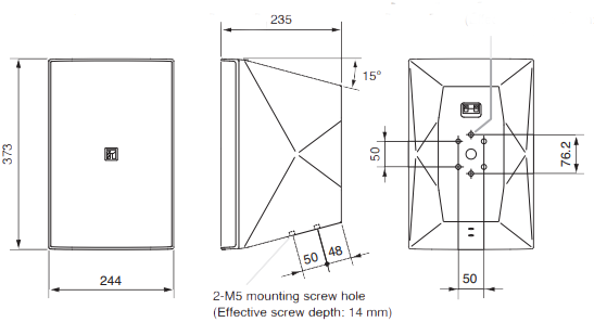 Kích thước Loa phân tán rộng Toa F-2000BT