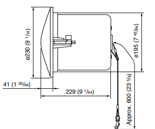 Kích thước Loa âm trần Toa F-122C