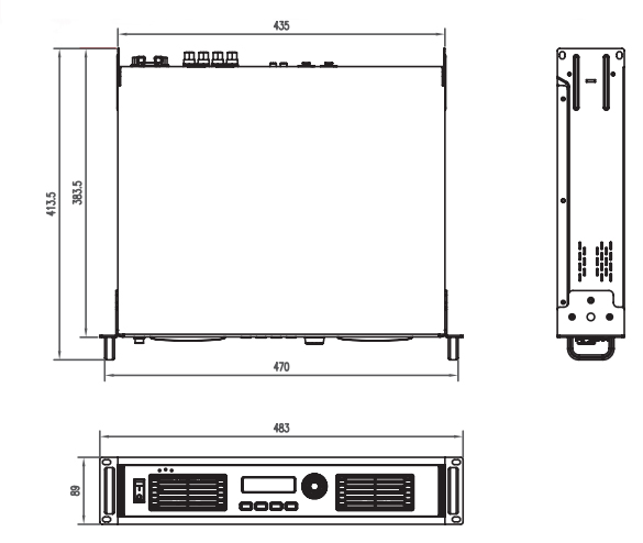 Kích thước amply công suất BMB DAP 8000 SE