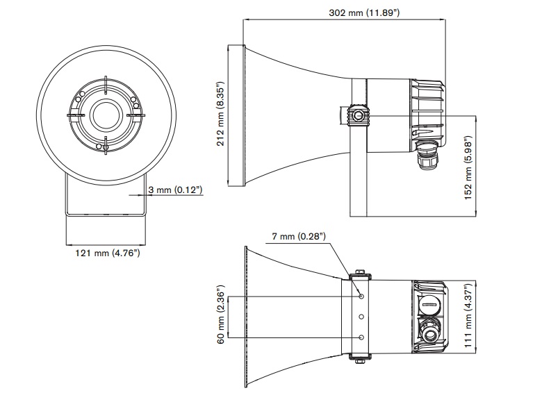 Loa nén hàng hải Bosch LH2-UC15E