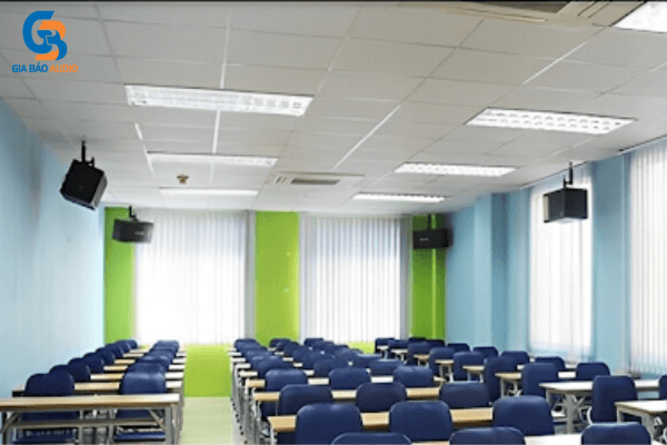 chất lượng âm thanh phòng học, trường học