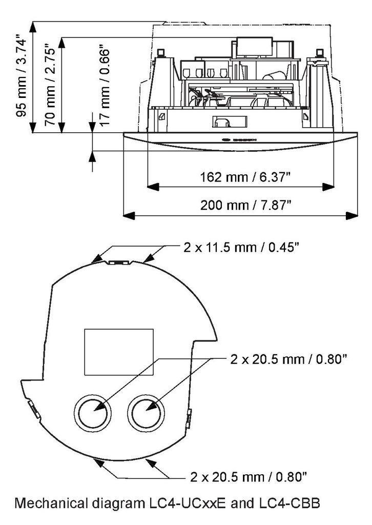Loa âm trần Bosch LC4-UC06E