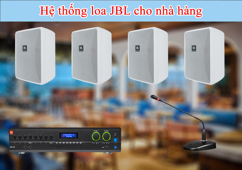 Loa treo tường JBL cho nhà hàng