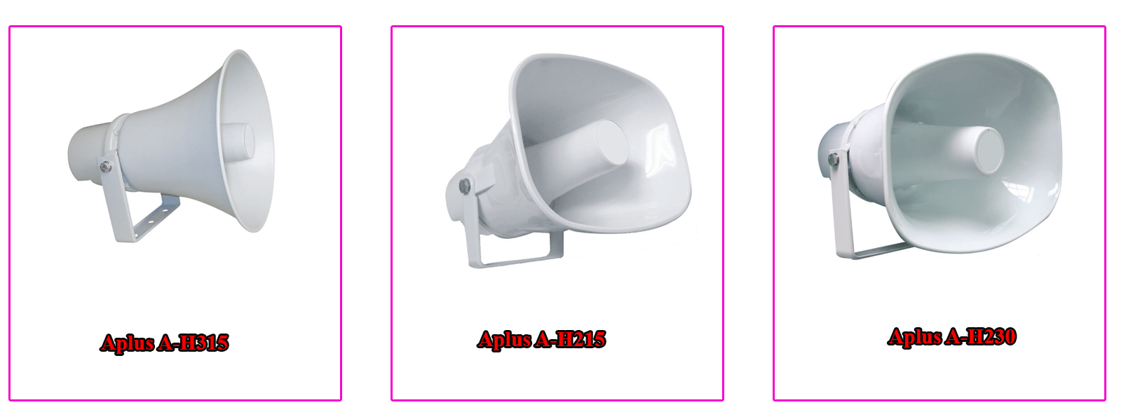 Một số mẫu loa nén thường dùng cho nhà xưởng