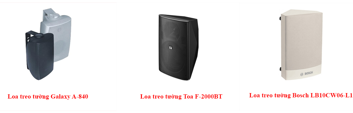 Một số mẫu loa treo tường thường dùng cho nhà xưởng