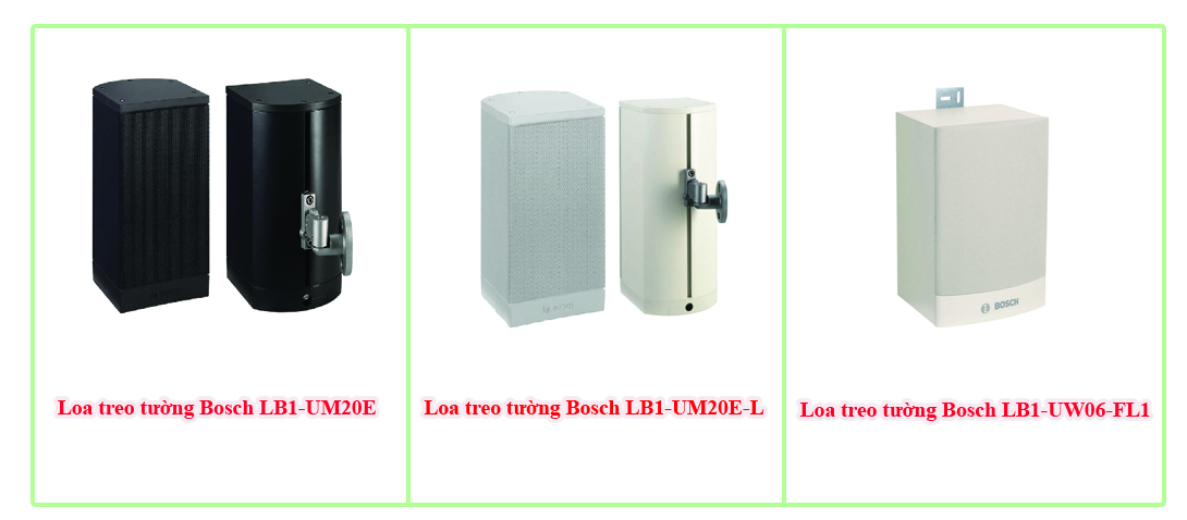 Một vài mẫu loa treo tường thường dùng trong nhà xưởng