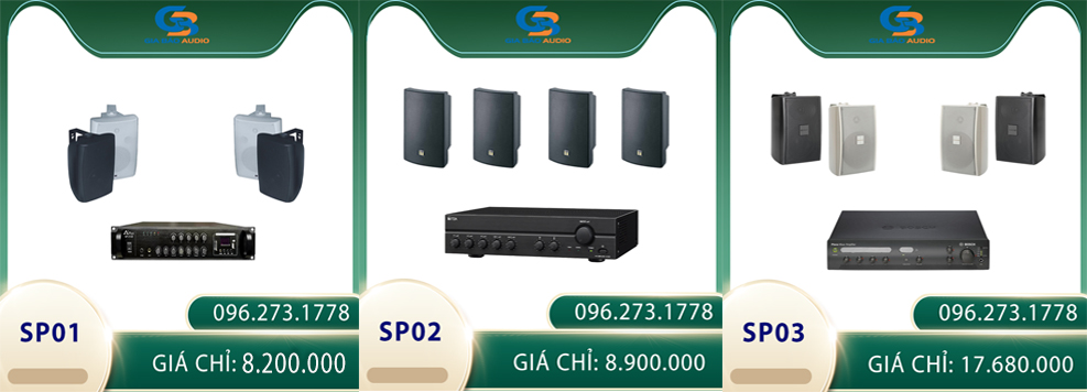 Một số mẫu combo loa treo tường cho văn phòng