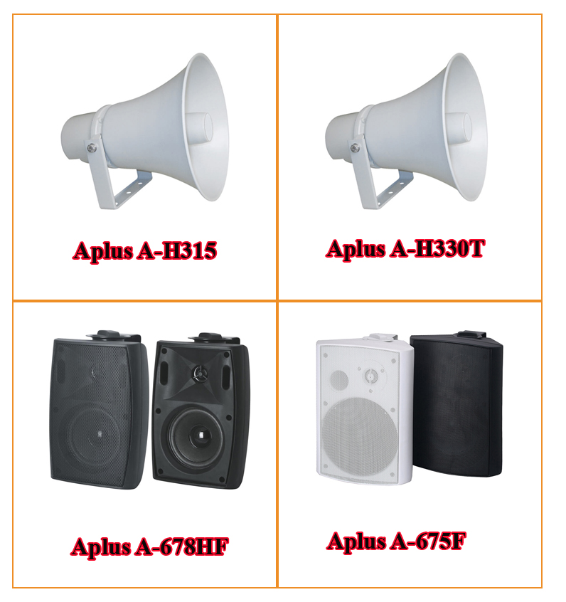 loa Một số mẫu loa nén và treo tường thường dùng trong nhà xưởng