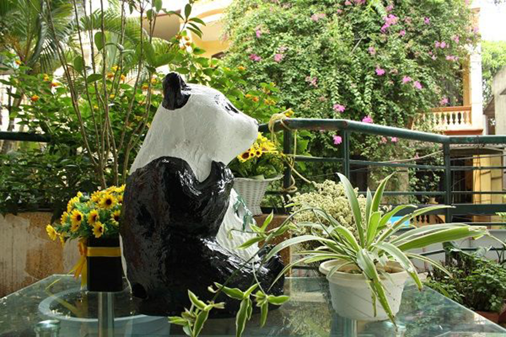 Loa sân vườn hình gấu trúc Galaxy LD-515L