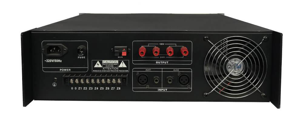 Mặt sau amply Aplus AP-1500