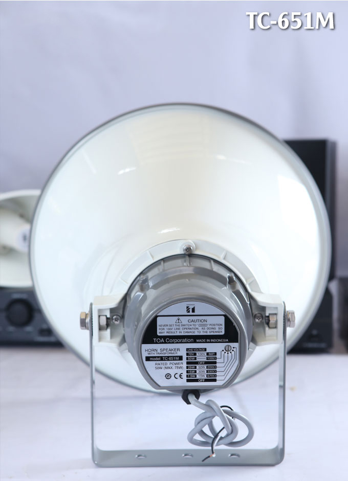 Mặt sau Loa nén phản xạ vành tròn Toa TC-651M