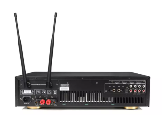 Mặt sau Cục đẩy liền vang MK CS-550 Pro