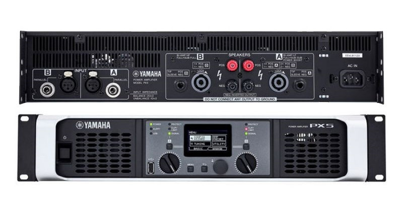 Mặt trước sau Cục đẩy công suất Yamaha PX5