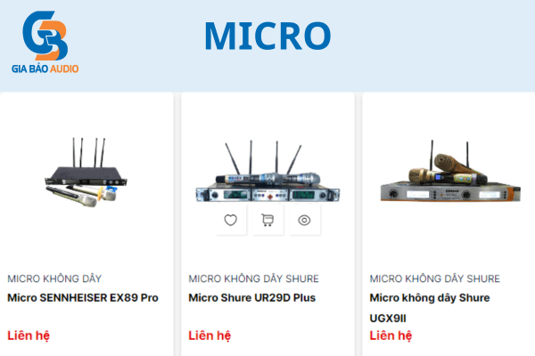 Gợi ý micro không dây cho quán bar
