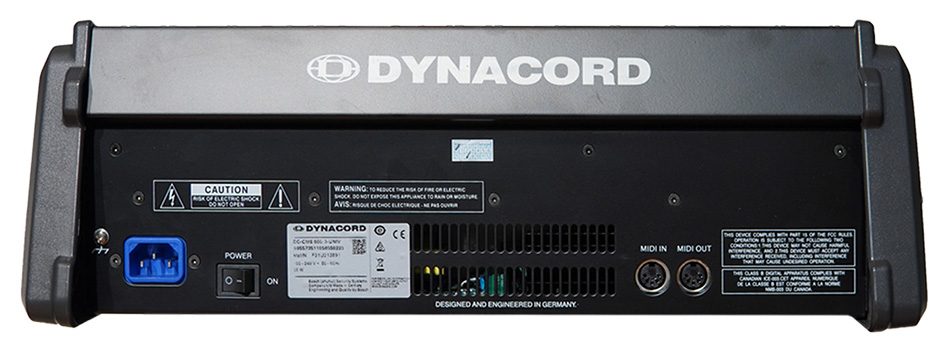 Mặt sau của Mixer Dynacord DC CMS60-3-MIG