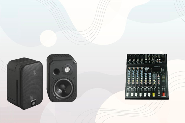 Mixer Soundking MG12 và loa
