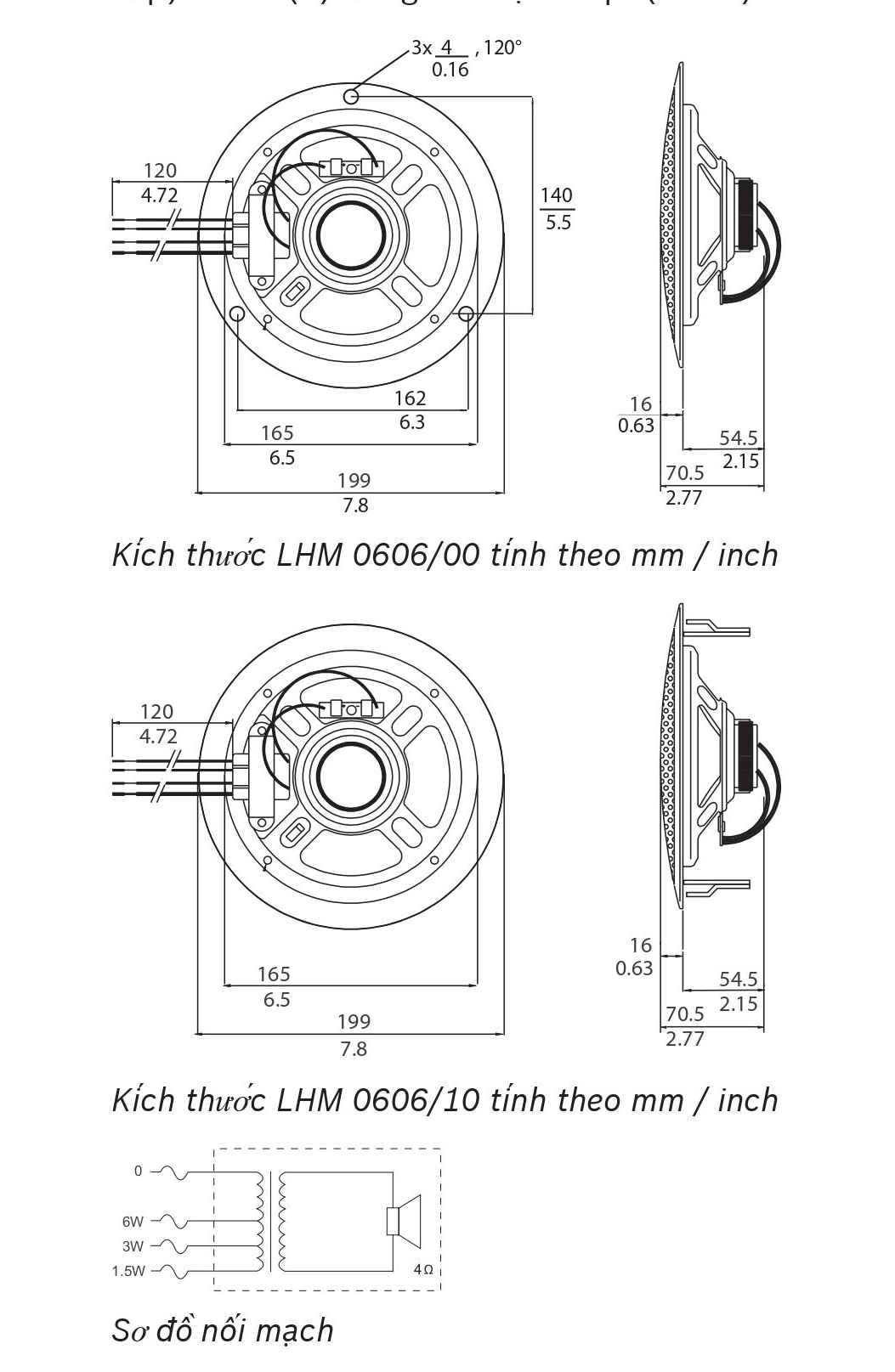 Loa âm trần Bosch LHM 0606/00