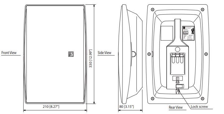 Sơ đồ thiết kế Loa hộp treo tường Toa BS-634