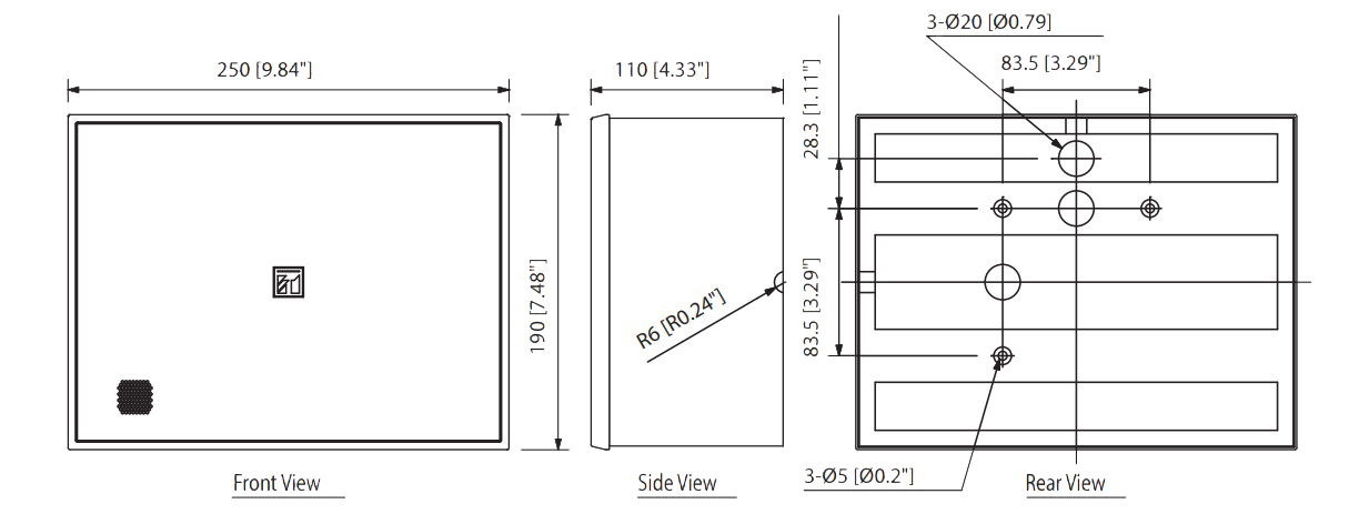 Sơ đồ thiết kế Loa Hộp TOA BS-678