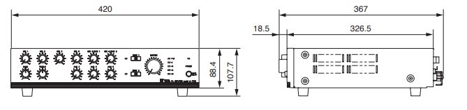 Sơ đồ Amply TOA A-1706