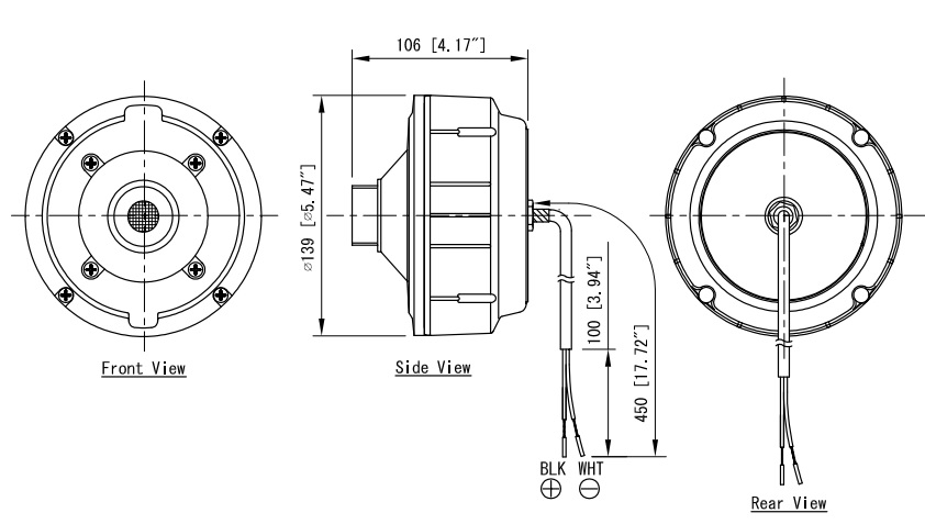 Kích thước Củ loa TOA TU-652