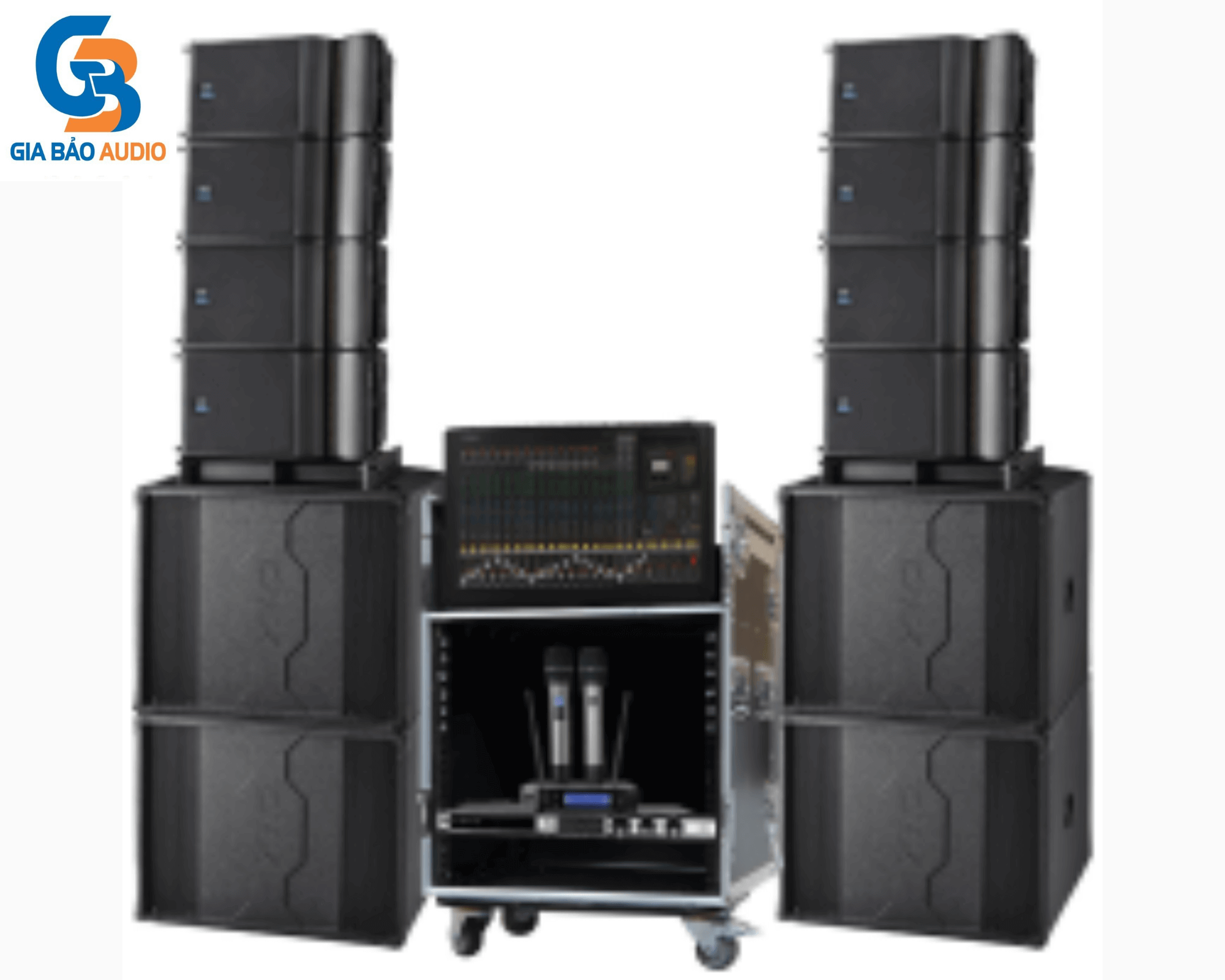 Dàn loa Line Array Active BKSound 01 cho sân khấu ngoài trời